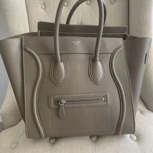 Authentic Celine mini luggage bag tote purse